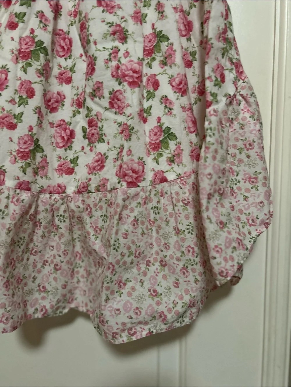 💓🌸🌷LoveShackFancy x American Girl Pink Floral High-Low Tiered Skirt🌸🌷💓_14